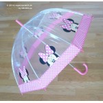 PM PVC - Regenschirm PM1314 Mini Mouse Pink Rosa glasklar EDGE-UMBRELLA LAGERWARE