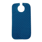Suprima 5572 - Ess-Schürze Polyester, mit Druckknöpfen blau gemustert 50x90cm